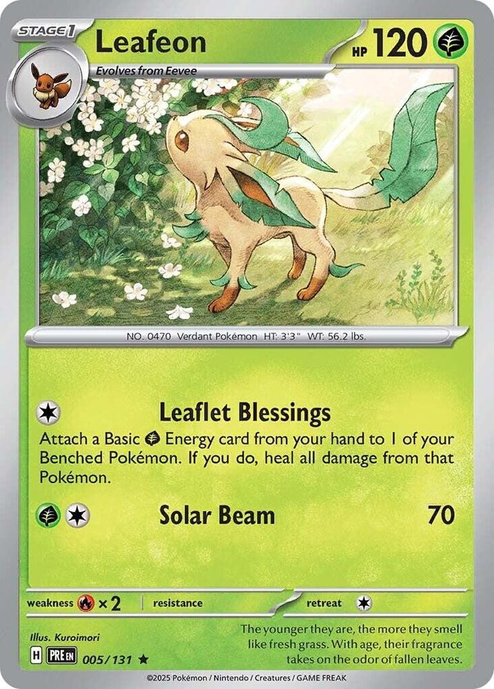 Leafeon (005/131) [Scarlet & Violet: Prismatic Evolutions] | Good Games Cannington