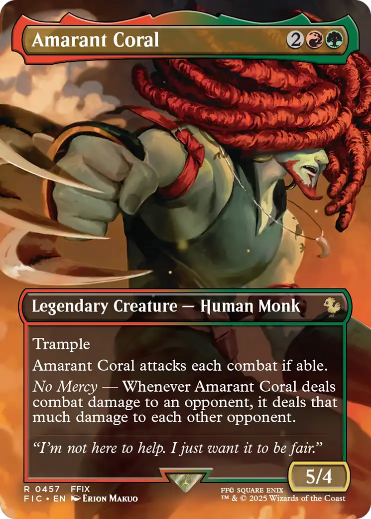Amarant Coral (Borderless) [FINAL FANTASY Commander] | Good Games Cannington