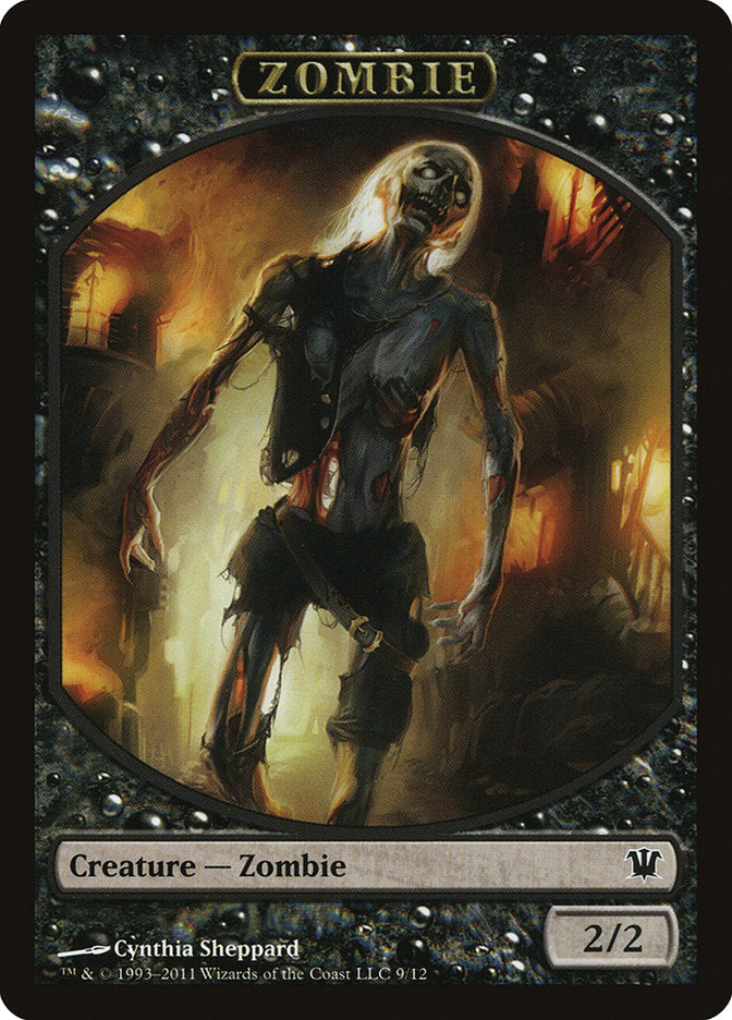 Zombie Token (9/12) [Innistrad Tokens] | Good Games Cannington