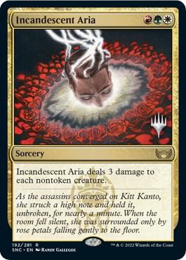 Incandescent Aria 192p/161 (Promo Pack: Streets of New Capenna)  - Foil | Good Games Cannington