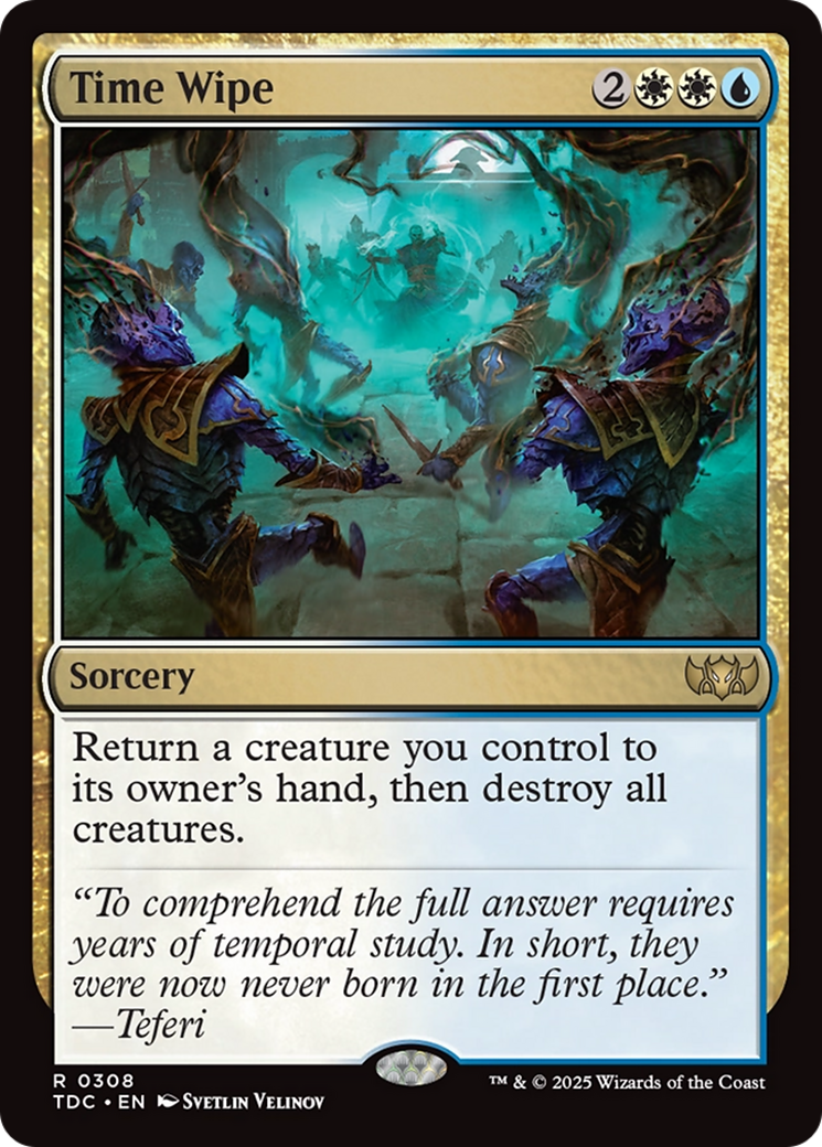 Time Wipe [Tarkir: Dragonstorm Commander] | Good Games Cannington