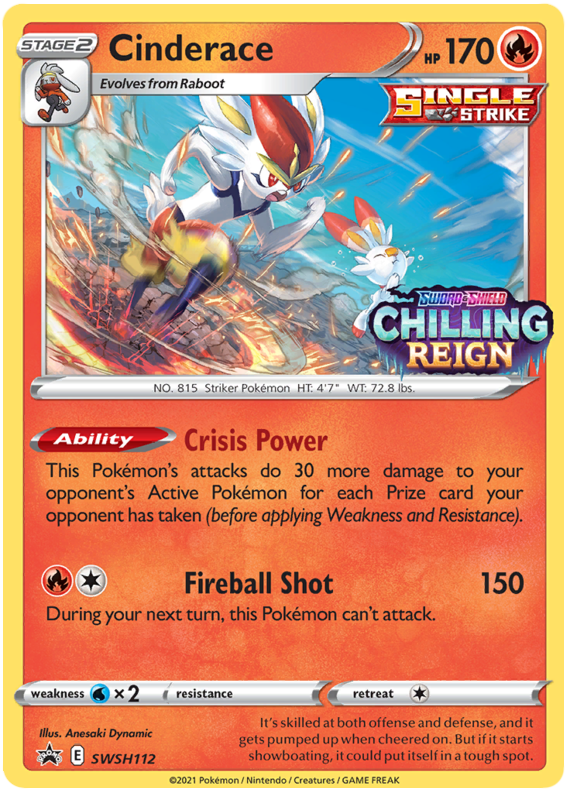 Cinderace (SWSH112) [Sword & Shield: Black Star Promos] | Good Games Cannington