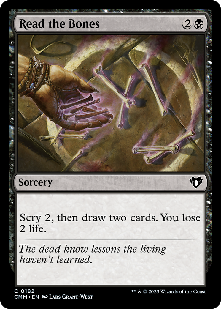 Read the Bones [Commander Masters] | Good Games Cannington