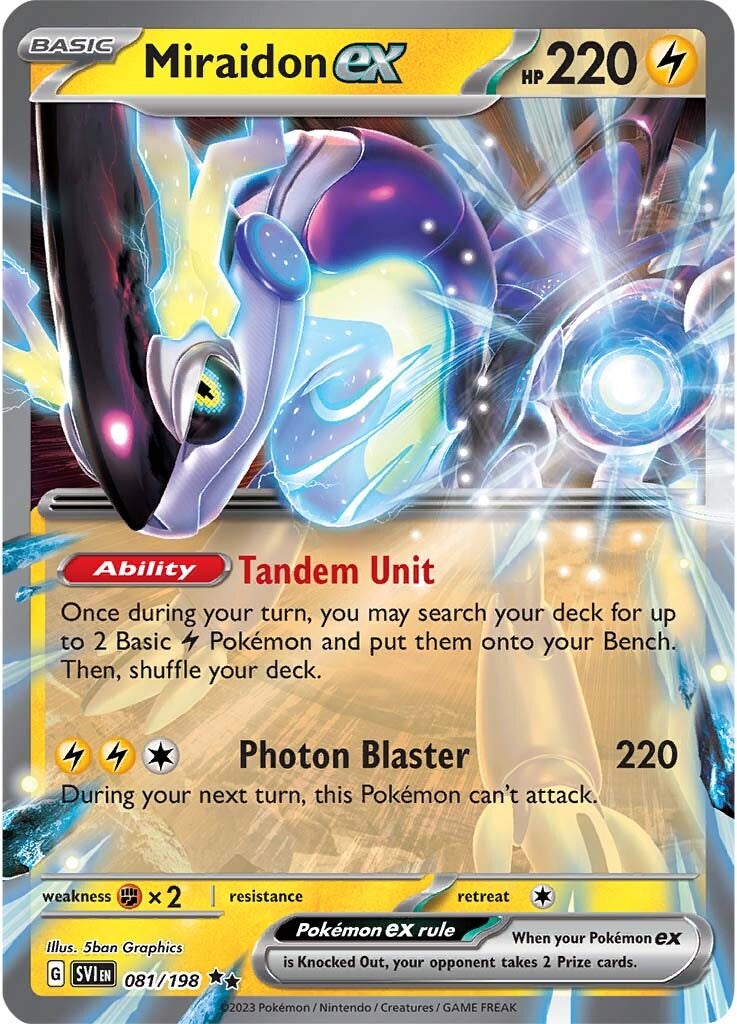 Miraidon ex (081/198) [Scarlet & Violet: Base Set] | Good Games Cannington