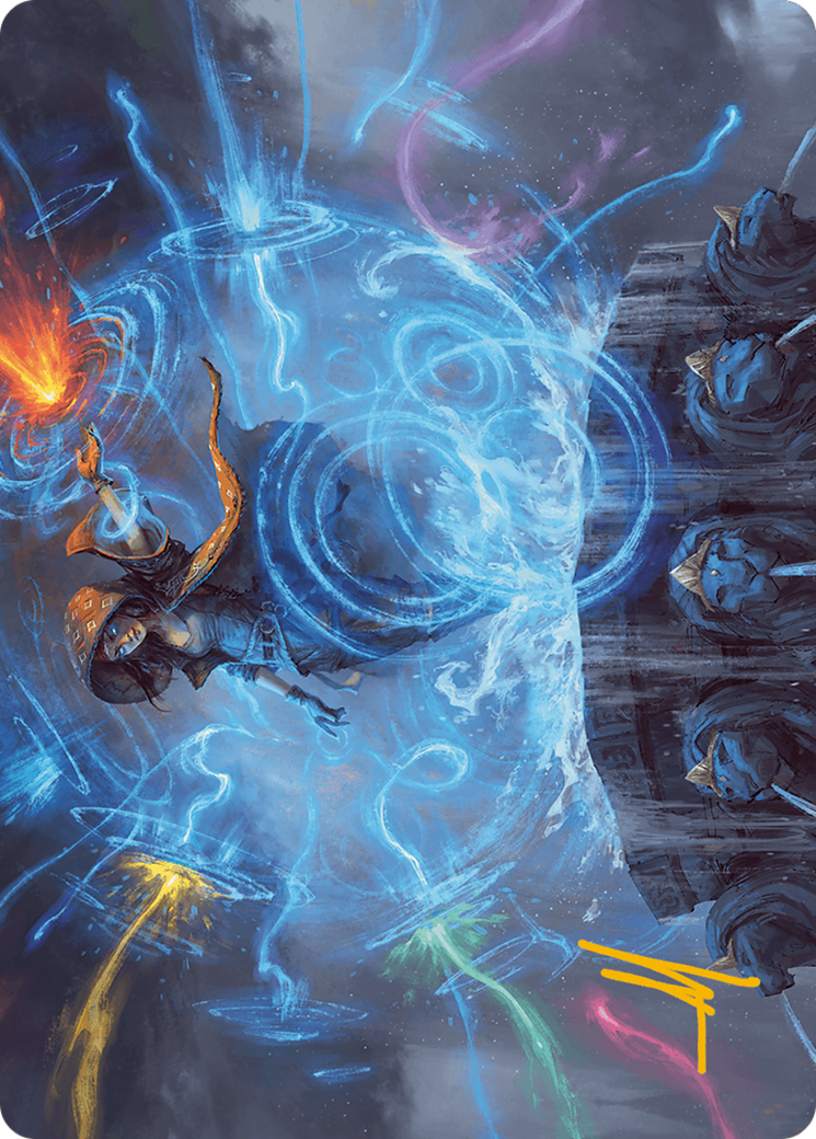 Flusterstorm Art Card (Gold-Stamped Signature) [Modern Horizons 3 Art Series] | Good Games Cannington