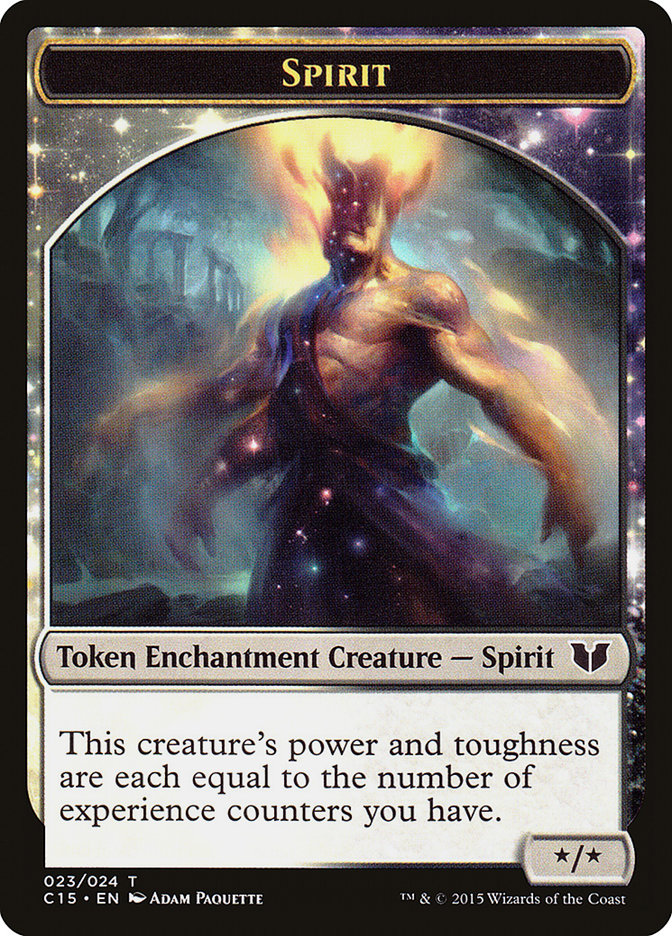 Spirit (023) // Cat Double-Sided Token [Commander 2015 Tokens] | Good Games Cannington