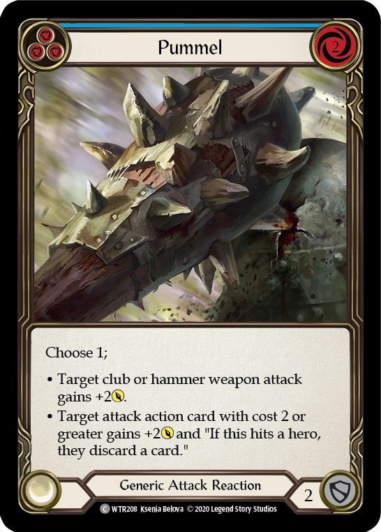 Pummel (Blue) [U-WTR208] (Welcome to Rathe Unlimited)  Unlimited Rainbow Foil | Good Games Cannington