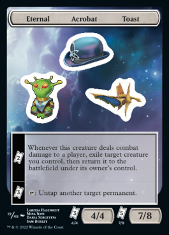 Eternal Acrobat Toast [Unfinity Stickers] | Good Games Cannington