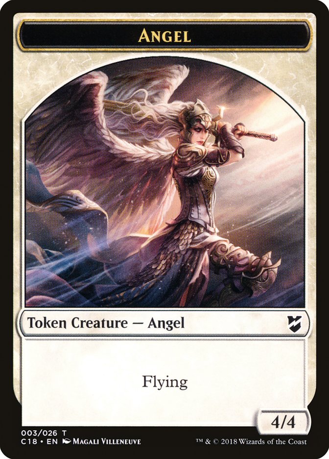 Manifest // Angel Double-Sided Token [Commander 2018 Tokens] | Good Games Cannington