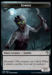 Zombie (005) // Insect Double-Sided Token [Innistrad: Midnight Hunt Tokens] | Good Games Cannington