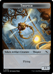 Thopter (0020) // Bat Double-Sided Token [Murders at Karlov Manor Tokens] | Good Games Cannington
