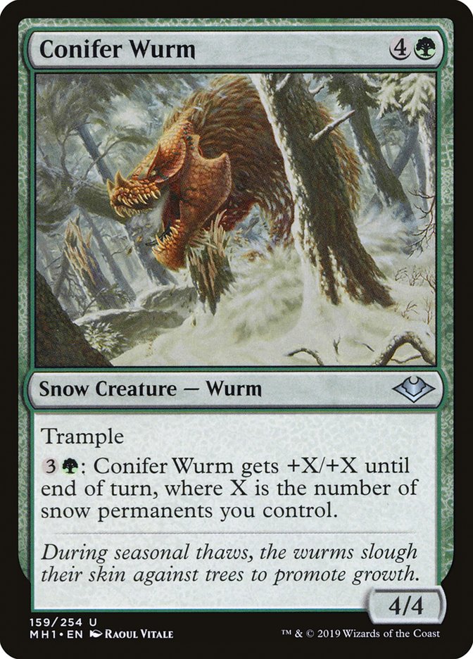 Conifer Wurm [Modern Horizons] | Good Games Cannington