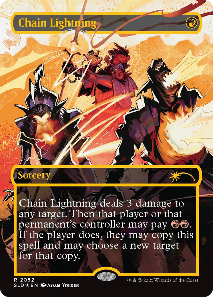 Chain Lightning (2047) (Raised Foil) [Secret Lair Drop Series] | Good Games Cannington