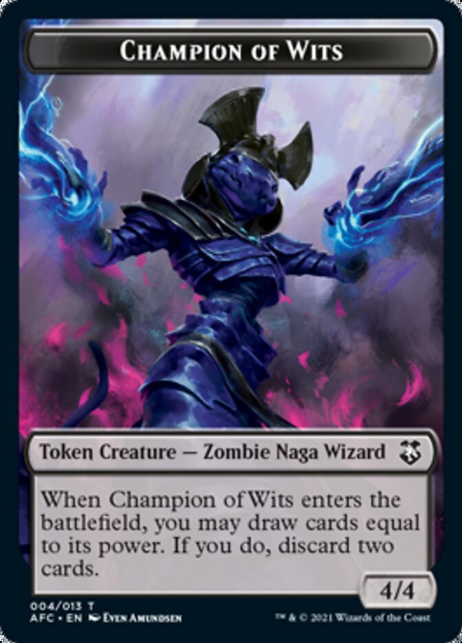 Champion of Wits // Illusion Double-Sided Token [Dungeons & Dragons: Adventures in the Forgotten Realms Commander Tokens] | Good Games Cannington