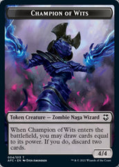 Champion of Wits // Illusion Double-Sided Token [Dungeons & Dragons: Adventures in the Forgotten Realms Commander Tokens] | Good Games Cannington