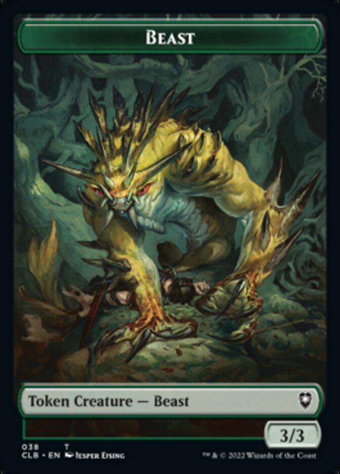 Satyr // Beast Double-Sided Token [Commander Legends: Battle for Baldur's Gate Tokens] | Good Games Cannington