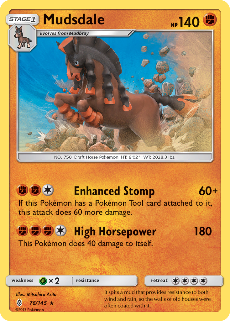 Mudsdale (76/145) [Sun & Moon: Guardians Rising] | Good Games Cannington