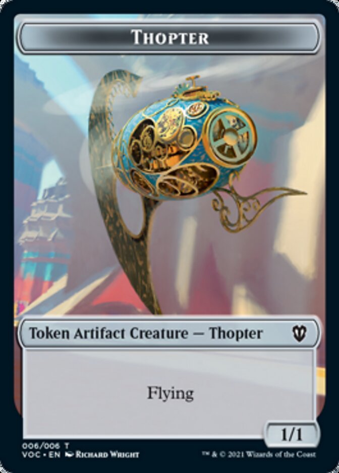Spirit (003) // Thopter Double-Sided Token [Innistrad: Crimson Vow Commander Tokens] | Good Games Cannington