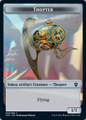 Spirit (003) // Thopter Double-Sided Token [Innistrad: Crimson Vow Commander Tokens] | Good Games Cannington