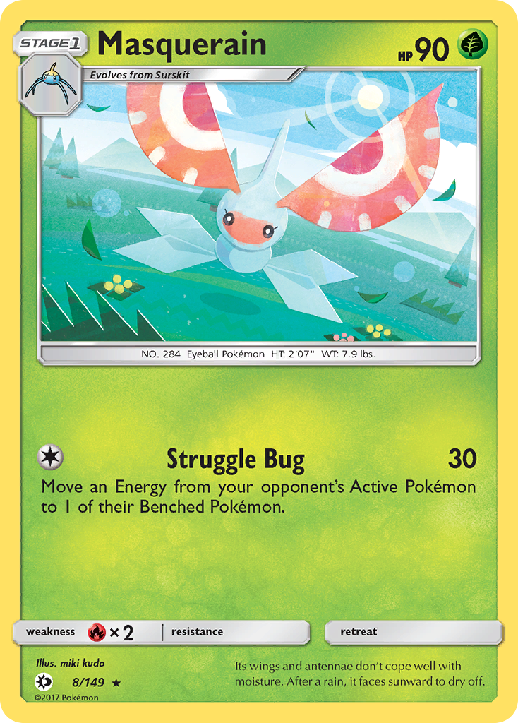Masquerain (8/149) [Sun & Moon: Base Set] | Good Games Cannington