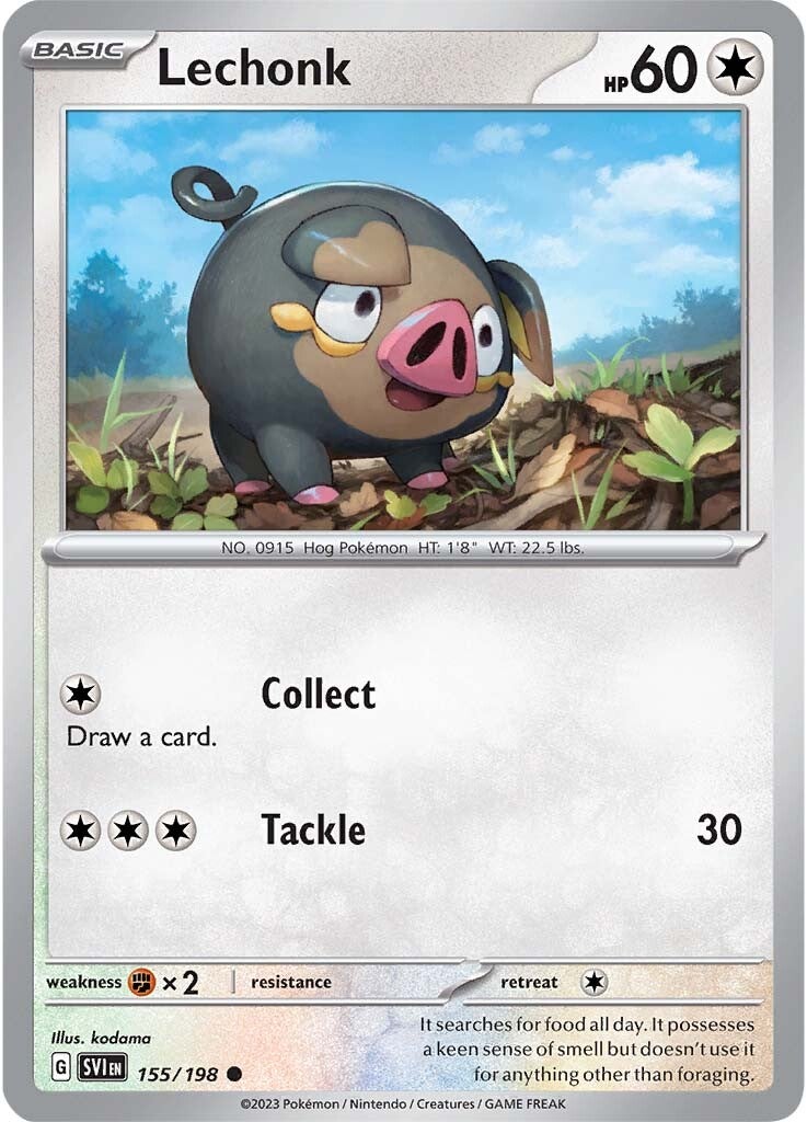 Lechonk (155/198) [Scarlet & Violet: Base Set] | Good Games Cannington