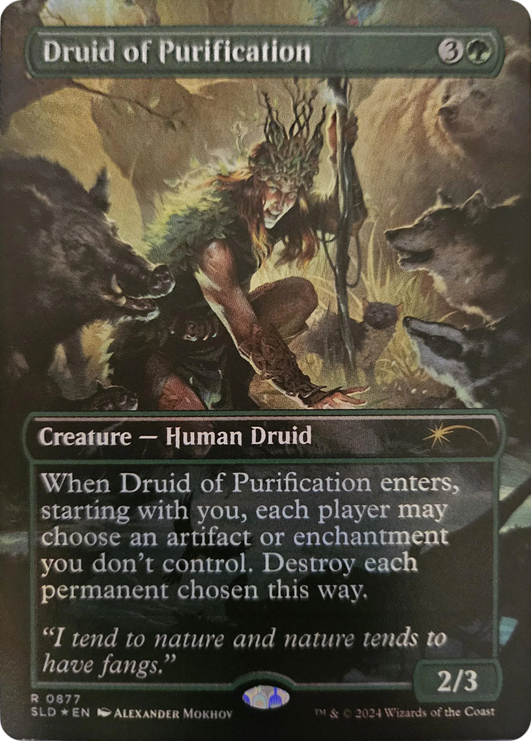 Druid of Purification (Rainbow Foil) [Secret Lair Drop Series] | Good Games Cannington
