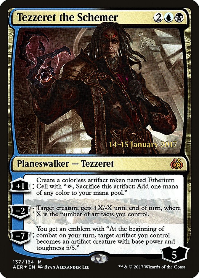 Tezzeret the Schemer [Aether Revolt Prerelease Promos] | Good Games Cannington