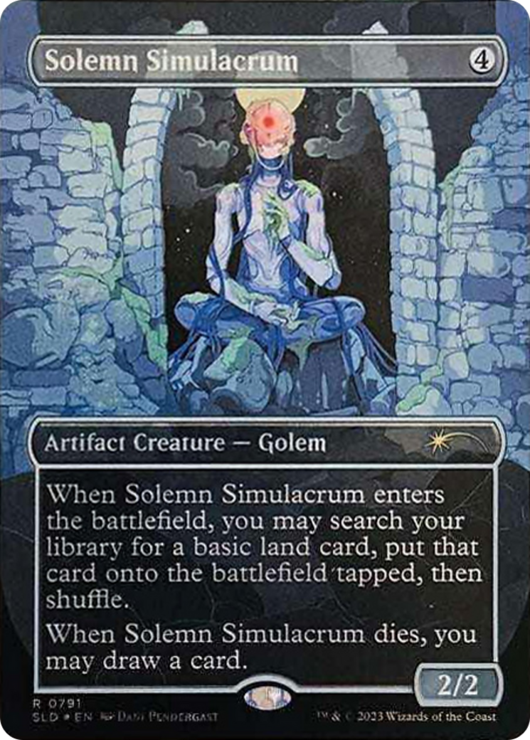Solemn Simulacrum (0791) (Galaxy Foil) [Secret Lair Drop Series] | Good Games Cannington
