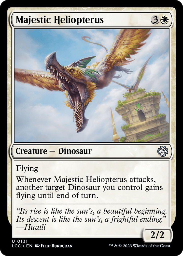 Majestic Heliopterus [The Lost Caverns of Ixalan Commander] | Good Games Cannington