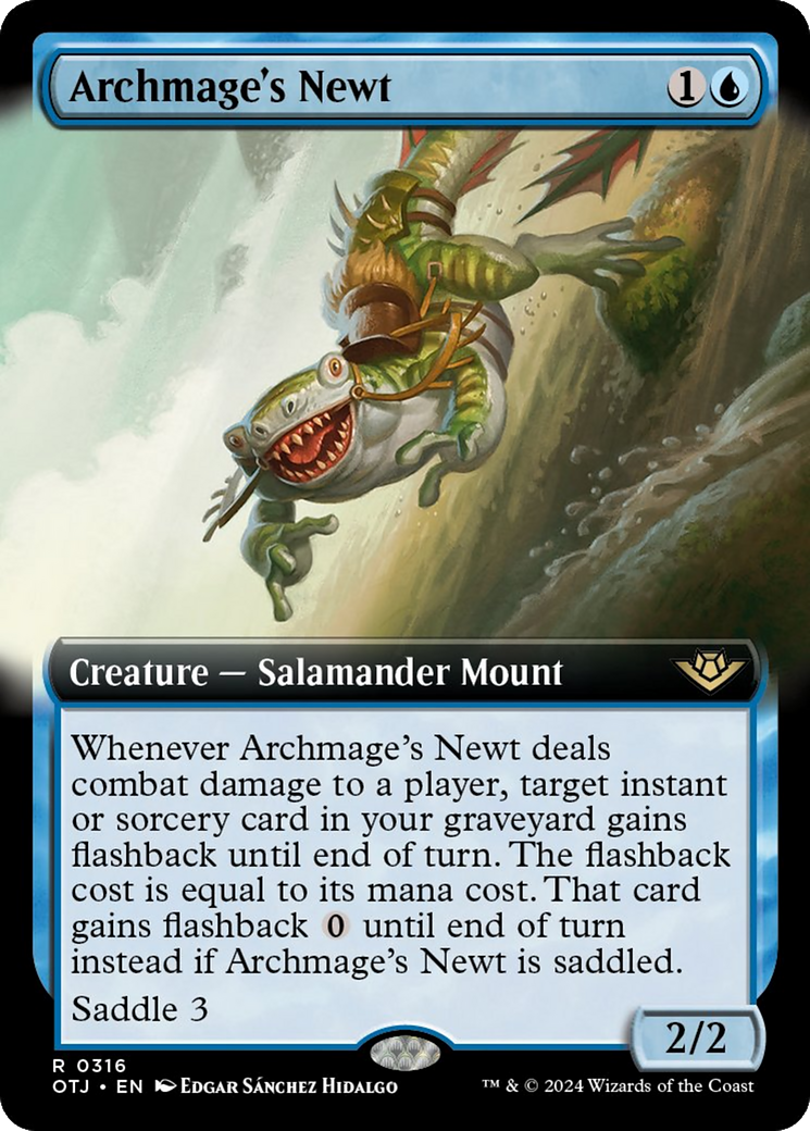 Archmage's Newt (Extended Art) [Outlaws of Thunder Junction] | Good Games Cannington