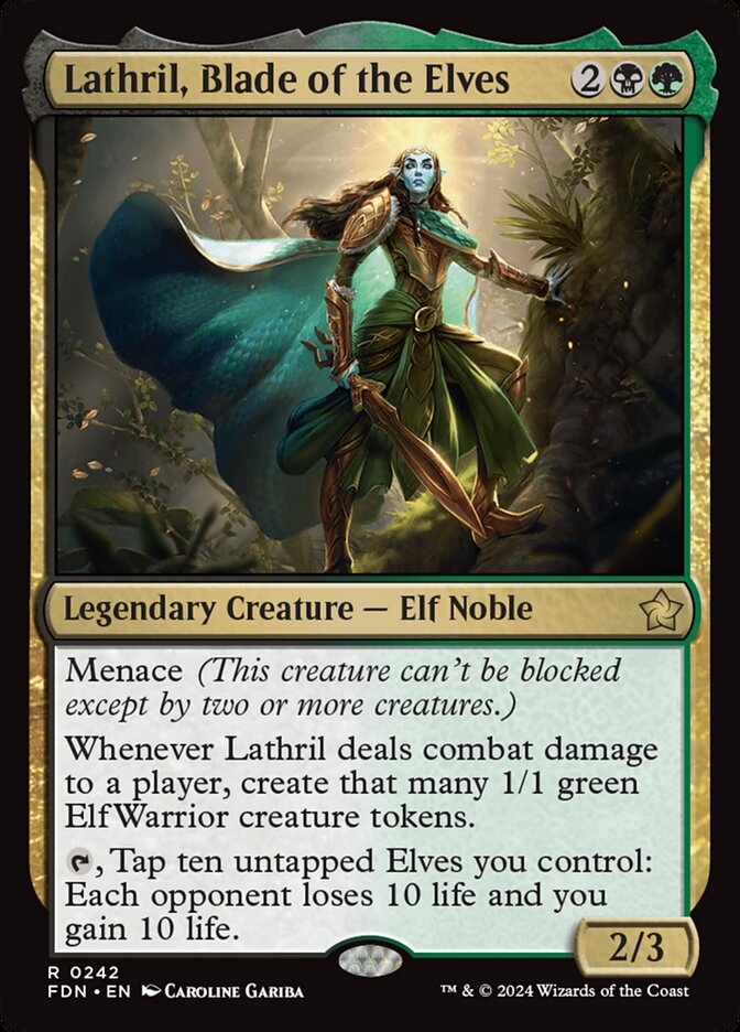 Lathril, Blade of the Elves 242/291 (Foundations)  | Good Games Cannington