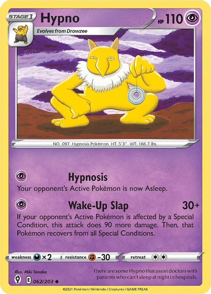 Hypno (062/203) [Sword & Shield: Evolving Skies] | Good Games Cannington