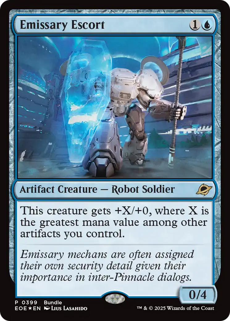 Emissary Escort [Edge of Eternities Prerelease Promos] | Good Games Cannington