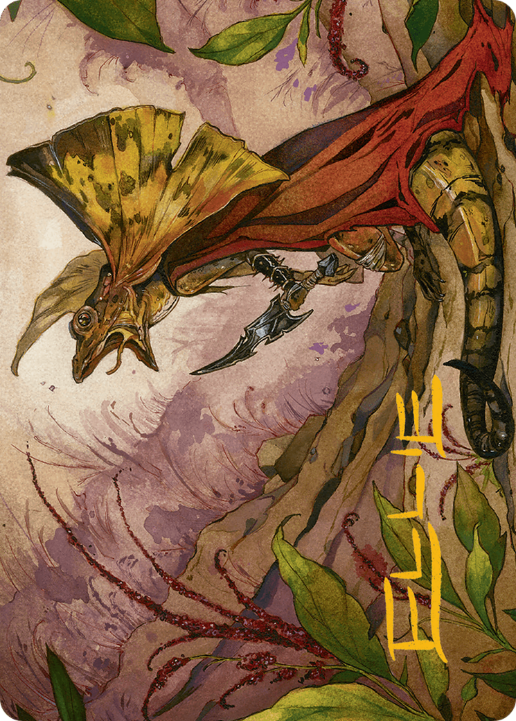 Hired Claw Art Card (Gold-Stamped Signature) [Bloomburrow Art Series] | Good Games Cannington