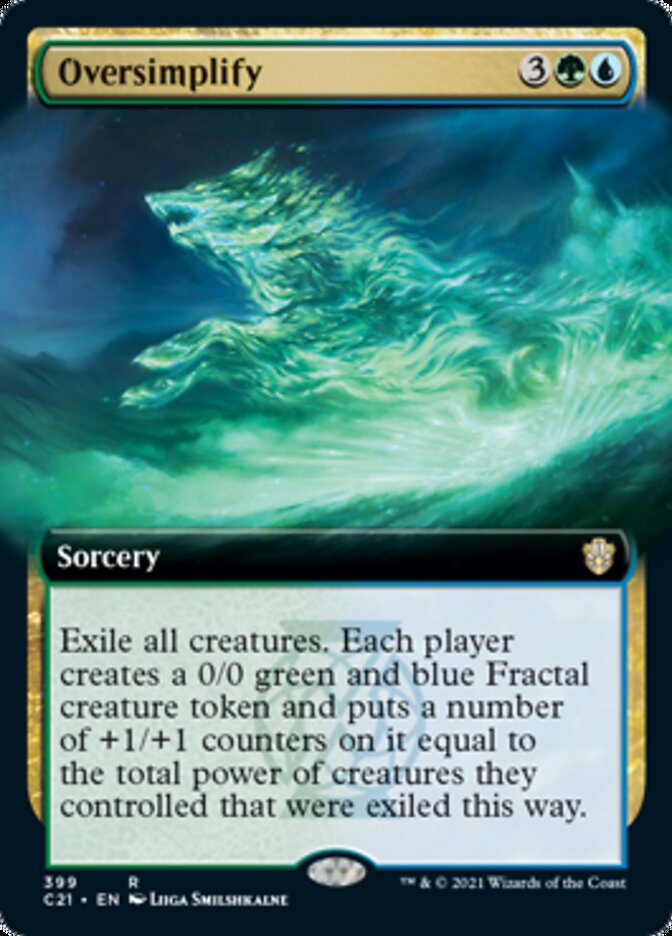 Oversimplify (Extended Art) [Commander 2021] | Good Games Cannington