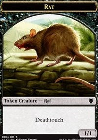 Rat // Cat Double-Sided Token [Commander 2017 Tokens] | Good Games Cannington