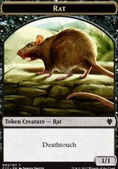 Rat // Cat Double-Sided Token [Commander 2017 Tokens] | Good Games Cannington