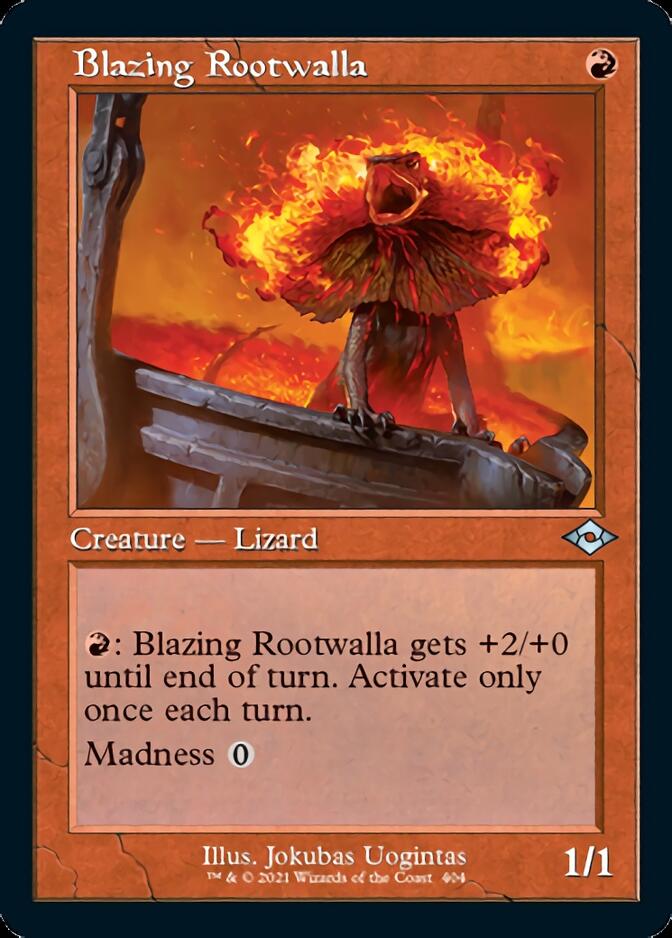 Blazing Rootwalla (Retro) [Modern Horizons 2] | Good Games Cannington