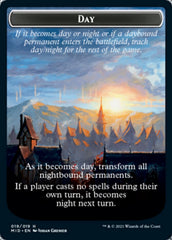 Day // Night Double-Sided Token [Innistrad: Midnight Hunt Tokens] | Good Games Cannington