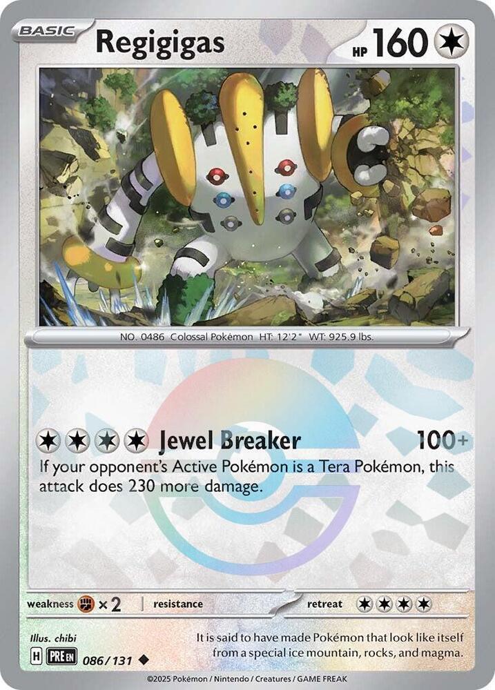 Regigigas (086/131) (Poke Ball Pattern) [Scarlet & Violet: Prismatic Evolutions] | Good Games Cannington