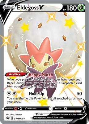 Eldegoss V SWSH084 (SWSH: Sword & Shield Promo Cards)  - Holofoil | Good Games Cannington