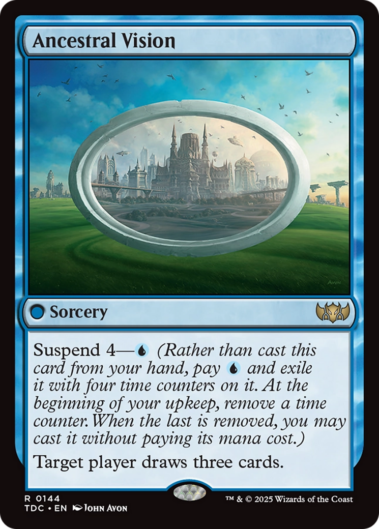 Ancestral Vision [Tarkir: Dragonstorm Commander] | Good Games Cannington