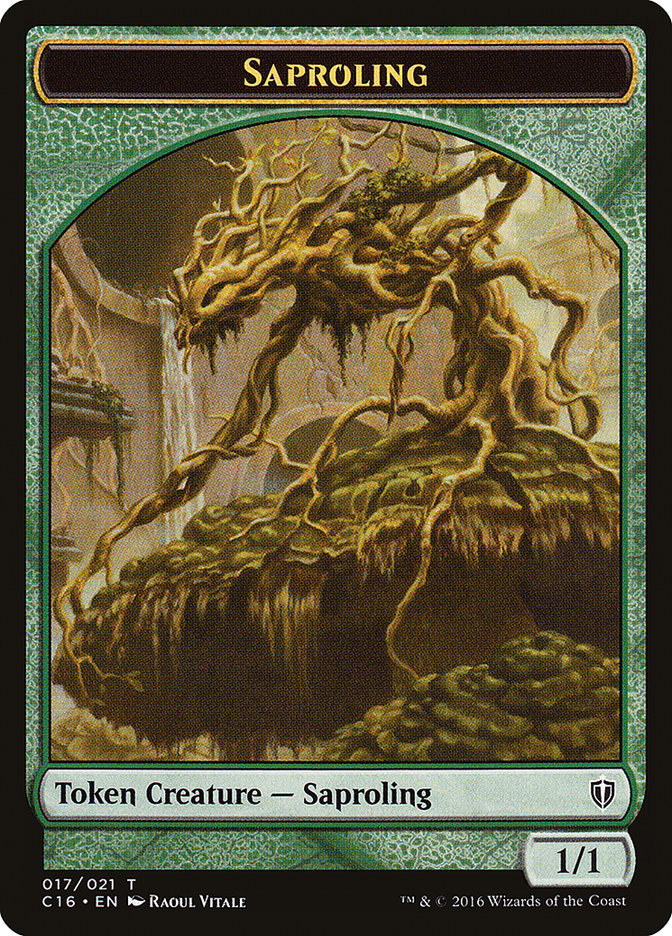 Saproling (016) // Saproling (017) Double-Sided Token [Commander 2016 Tokens] | Good Games Cannington