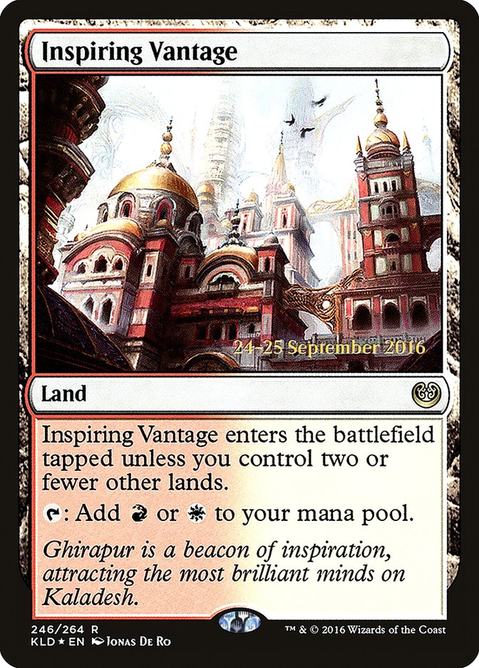 Inspiring Vantage [Kaladesh Prerelease Promos] | Good Games Cannington