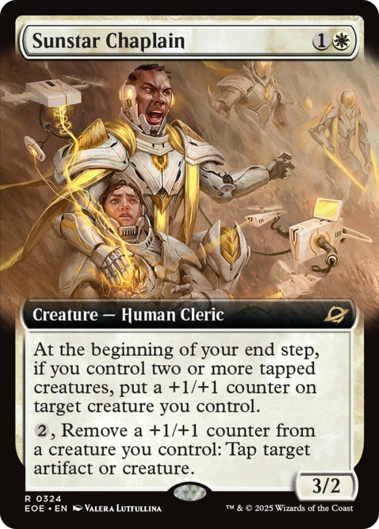 Sunstar Chaplain (Extended Art) [Edge of Eternities] | Good Games Cannington