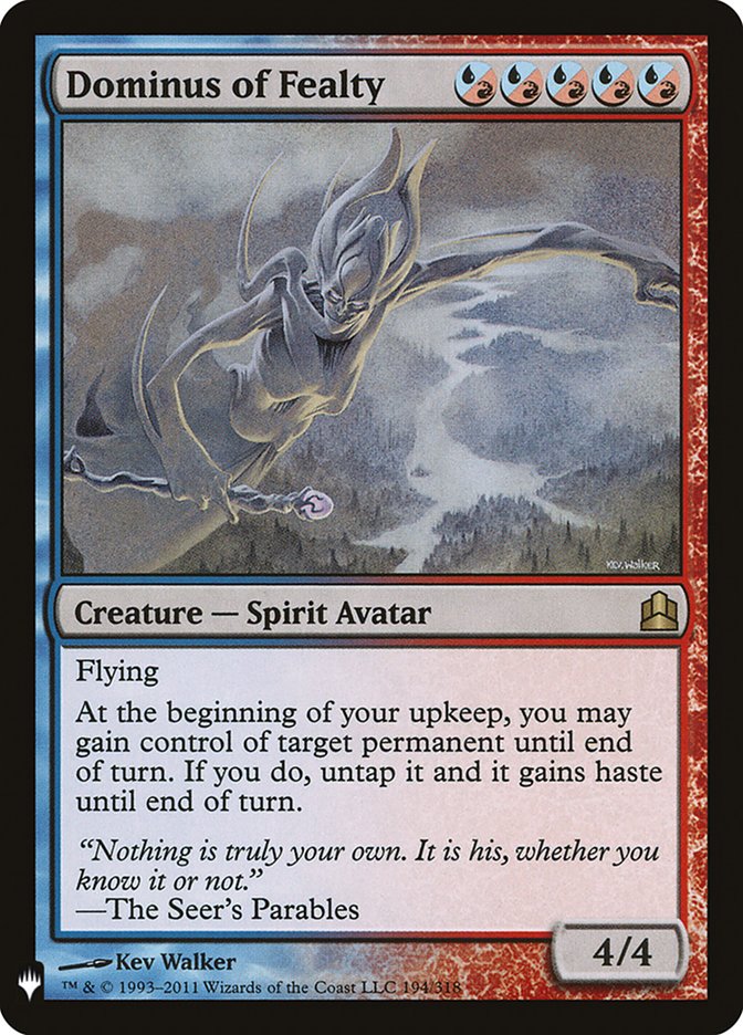 Dominus of Fealty [Mystery Booster] | Good Games Cannington