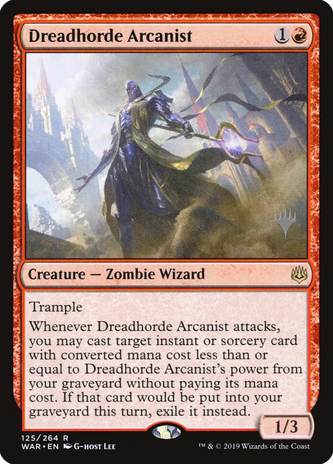 Dreadhorde Arcanist (Promo Pack) [War of the Spark Promos] | Good Games Cannington