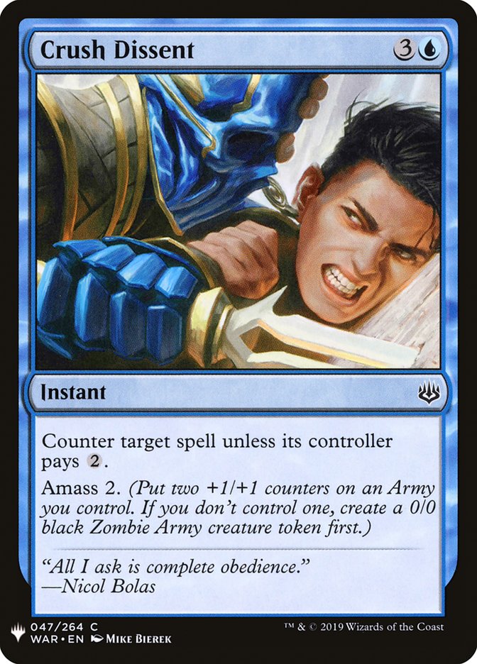 Crush Dissent [Mystery Booster] | Good Games Cannington