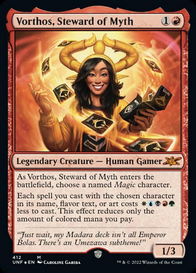 Vorthos, Steward of Myth (Galaxy Foil) [Unfinity] | Good Games Cannington