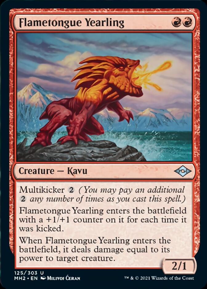 Flametongue Yearling [Modern Horizons 2] | Good Games Cannington